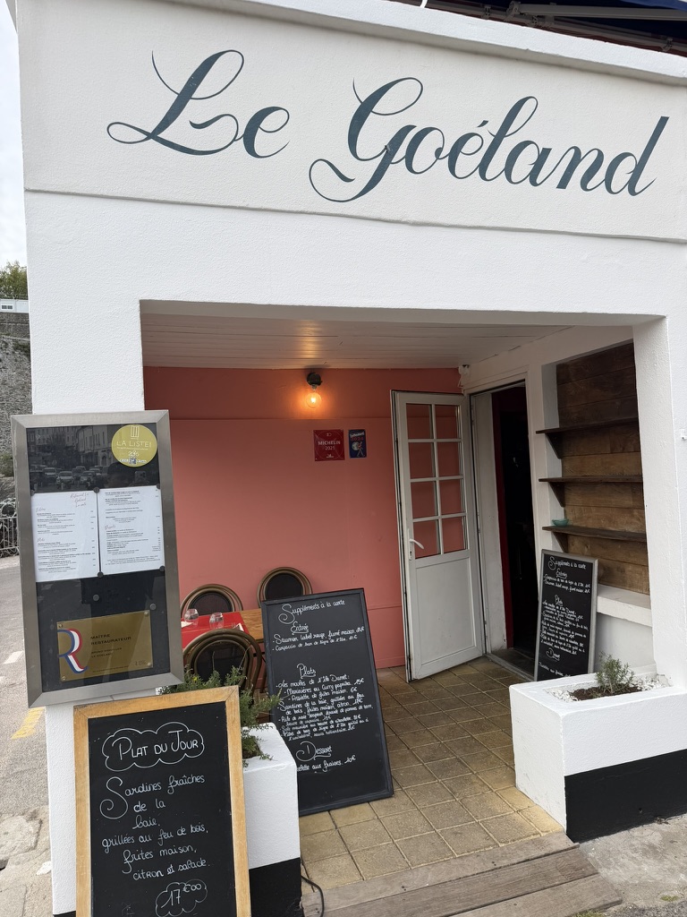 Façade du restaurant Le Goëland, Le Palais, Belle-Île-en-Mer